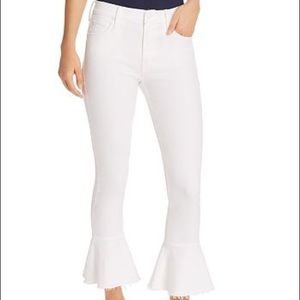 MOTHER flared jeans - white